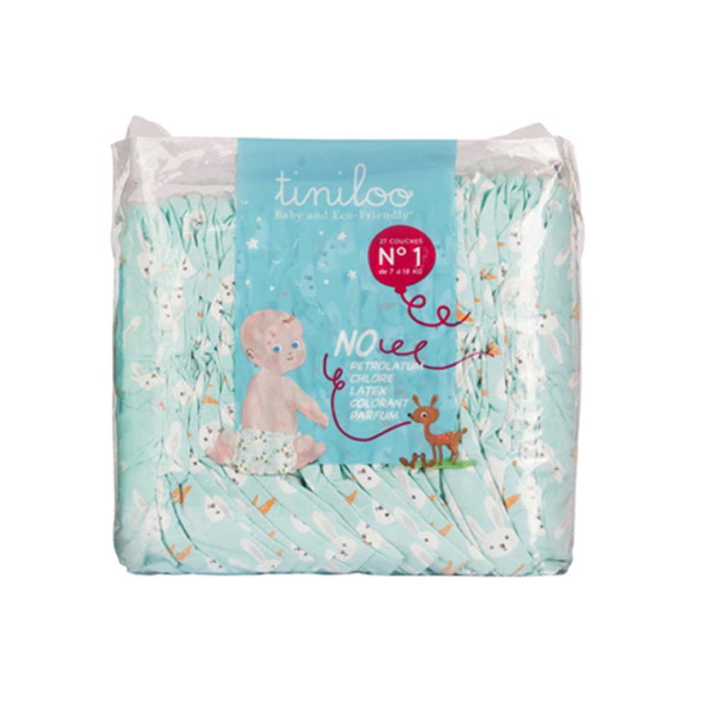 Tiniloo Pañales ecológicos de 2 a 5 kg 28 Unidades