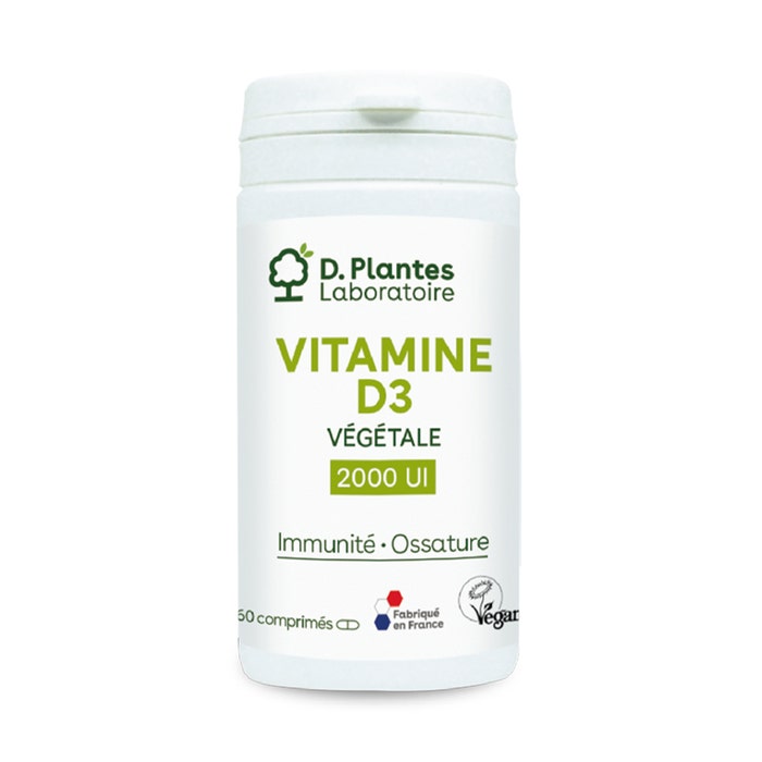 Vitamina D3 2000 UI de origen vegetal 60 comprimidos D. Plantes