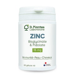 D. Plantes Bisglicinato y Pidolato de Zinc 15mg 60 cápsulas