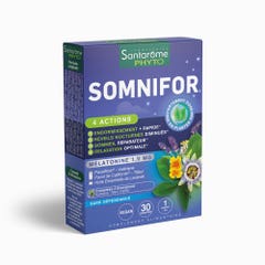 Santarome Somnifor 4 acciones melatonina 1.9mg 30 comprimidos