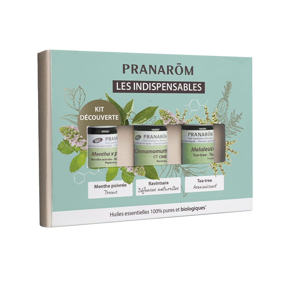 Pranarôm Kit descubrimiento los imprescindibles bio 3 x 5 ml