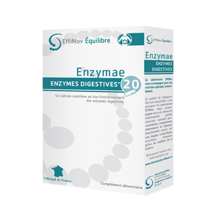 Enzymae 20 cápsulas Enzimas digestivas Effinov Nutrition