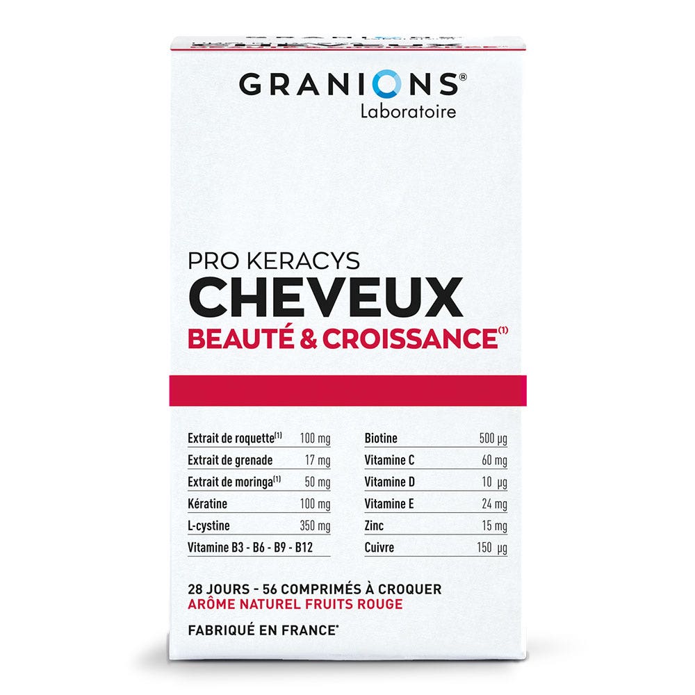 Granions Pro Keracys Belleza y Crecimiento del Cabello 56 comprimidos masticables