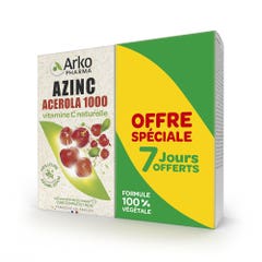 Arkopharma Azinc Acerola 1000 vitamina c natural 2x30 comprimidos