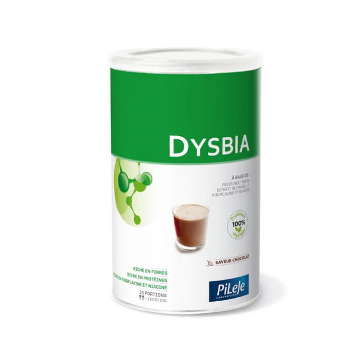 Dysbia Riche en fibres, en protéines 210g Dysbia Saveur Chocolat Pileje
