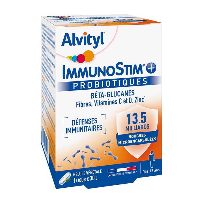Inmunoestimulante 30 cápsulas vegetales Probióticos Alvityl