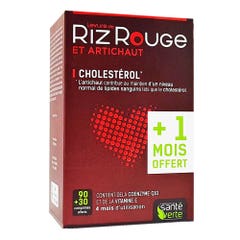Sante Verte Levadura de Arroz Rojo Cholestérol 2x60 Comprimidos