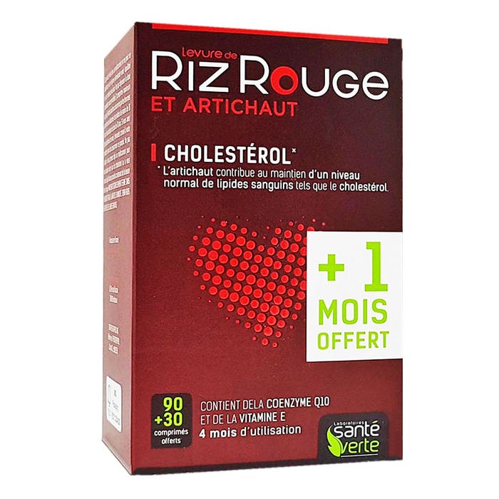 Levadura de Arroz Rojo 2x60 Comprimidos Cholestérol Sante Verte