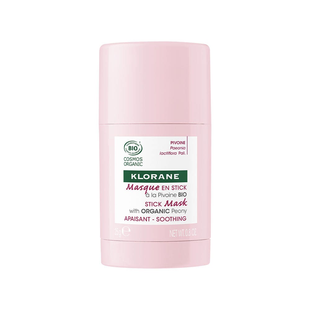 Klorane Peonía Mascarilla orgánica calmante en barra para Piel sensible 25g