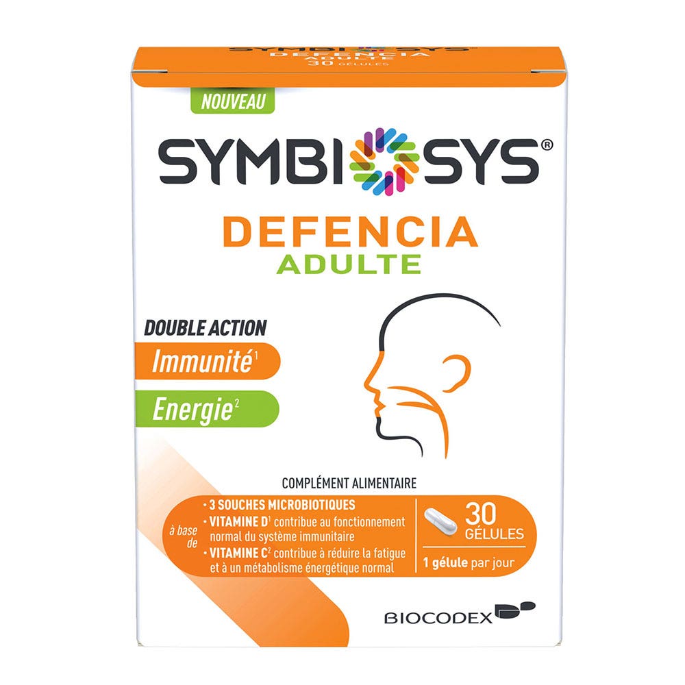 Symbiosys Defensa adultos con vitamina C y D 30 cápsulas