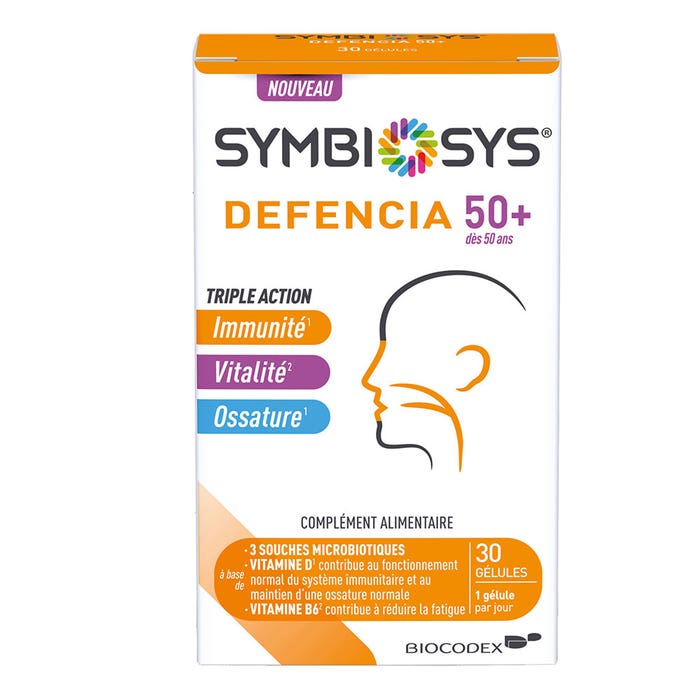 Symbiosys Microbiota Defencia 50+ Adulto 2x30 cápsulas