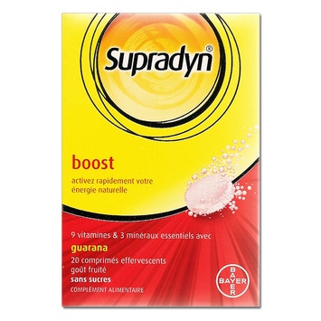 Boost Guaraná 20 Comprimidos Efervescentes Supradyn