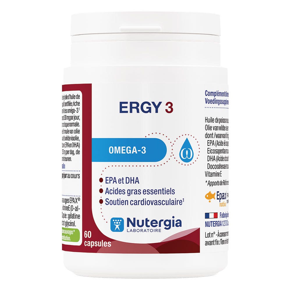 Nutergia Ergy 3 omega 3 60 cápsulas