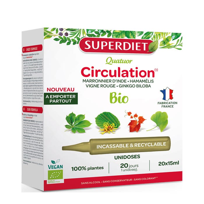 Superdiet Quator Circulación Bio Unidose 300 ml
