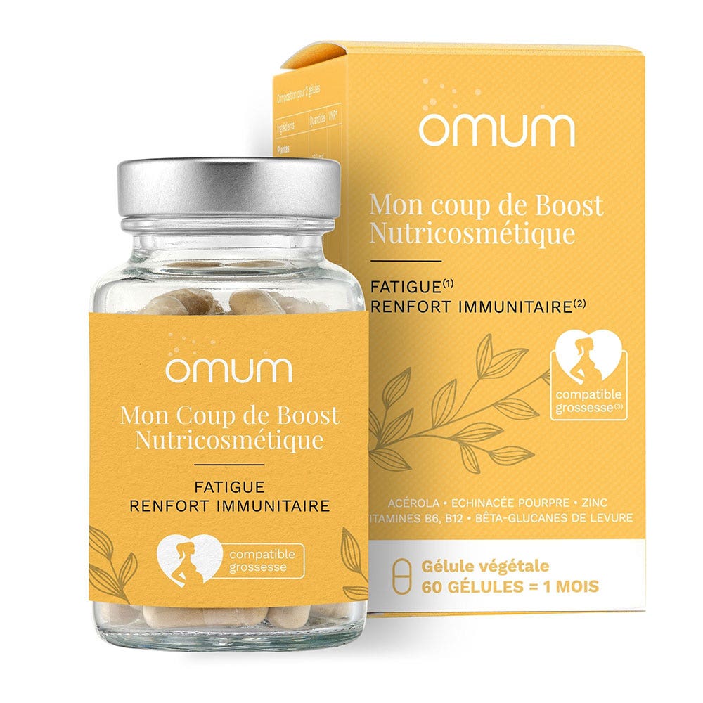 Omum Nutricosmética Mon coup de Boost cansancio y defensas 60 cápsulas