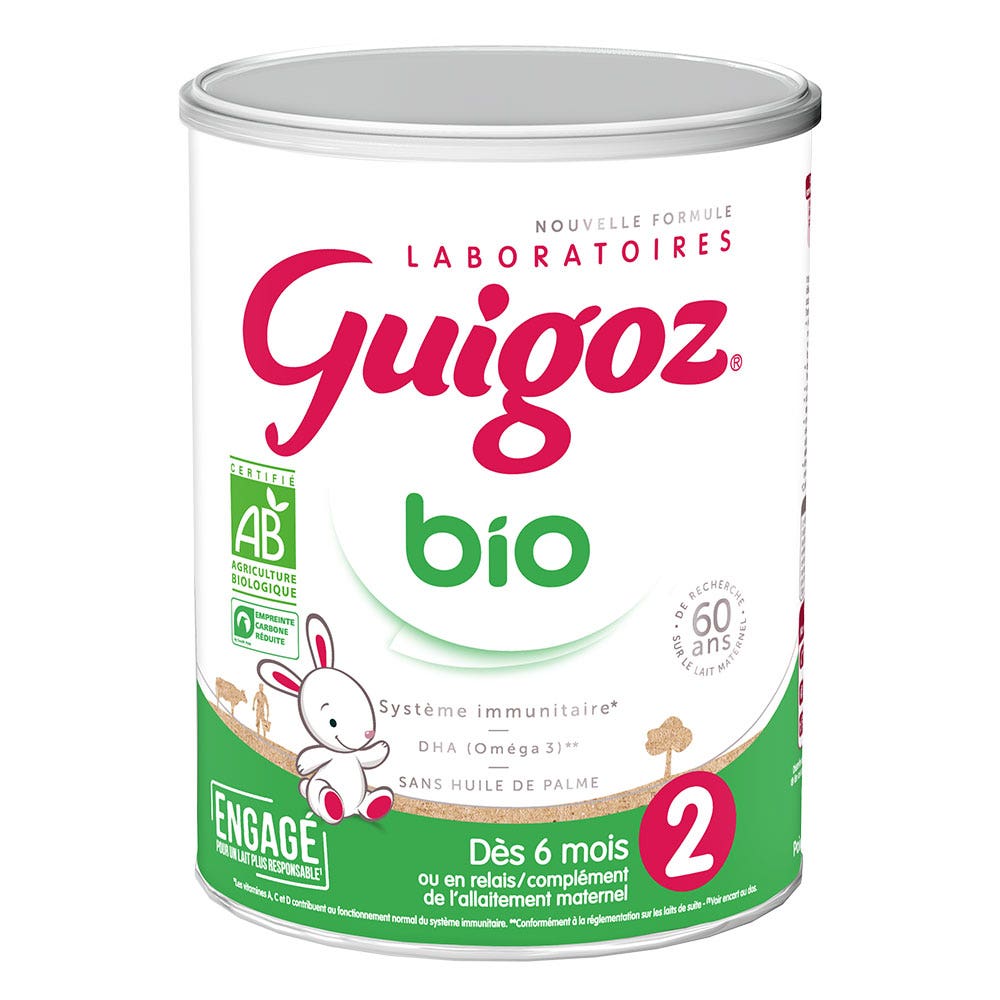 Guigoz Ecológica Leche en polvo 2 a partir de 6 meses 800 g