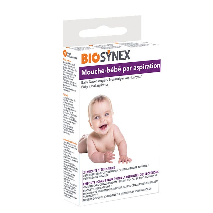 Biosynex Bebé mosca de succión 1 unidad + 2 puntas reutilizables