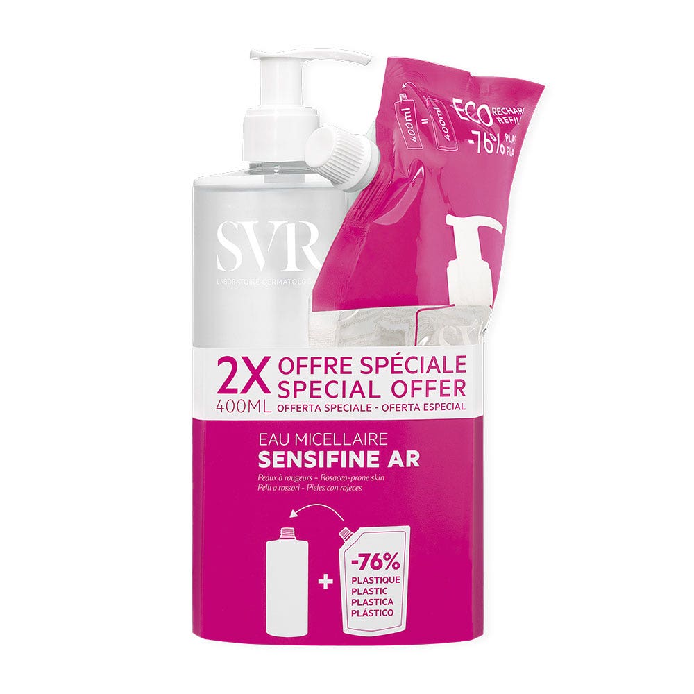 Svr Sensifine AR Agua micelar 400ml + recarga agua micelar 400ml