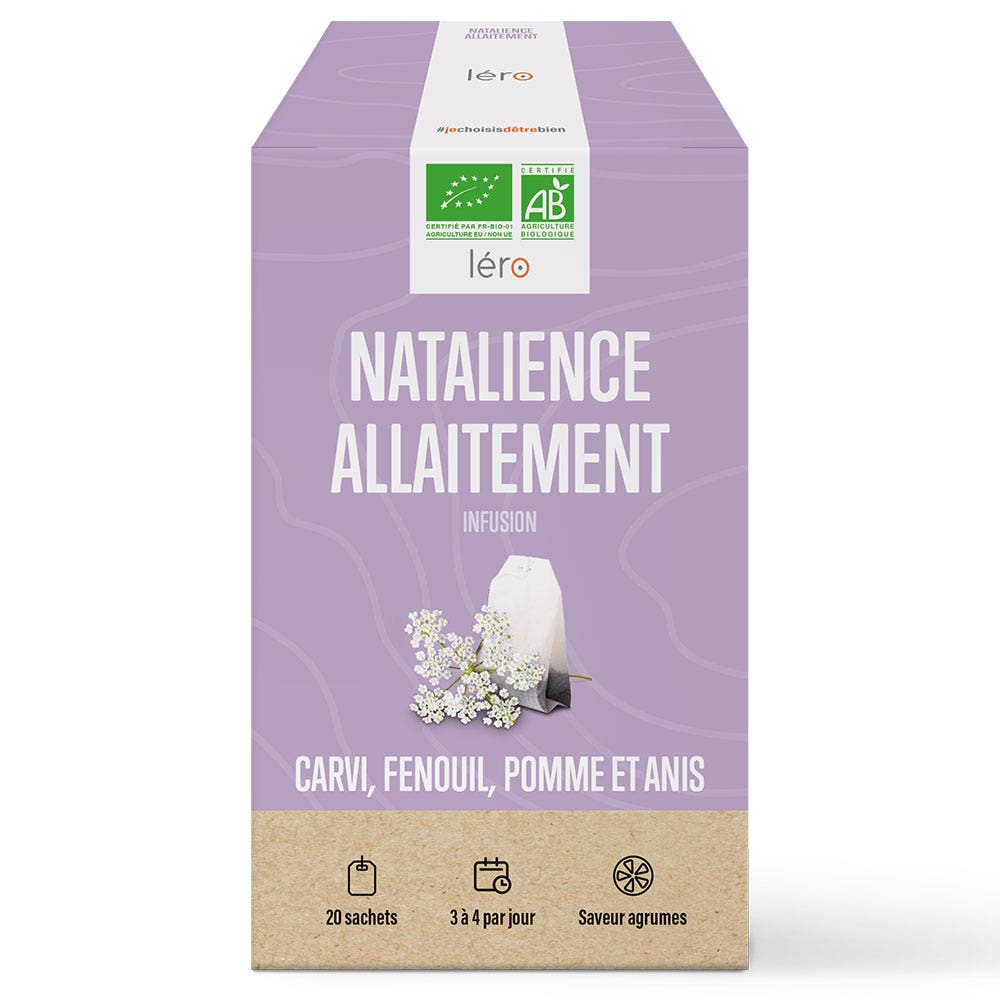 Lero Natalience Infusión de lactancia ecológica Sabor cítrico 20 sobres