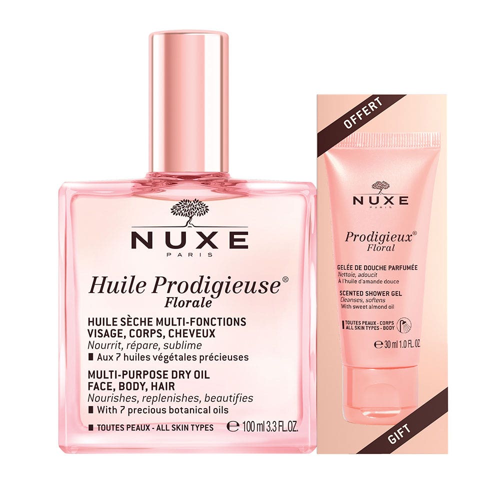 Nuxe Prodigieux® Floral Aceite seco Multi-funcional 100ml + Gel de ducha Prodigieux Floralis 30ml