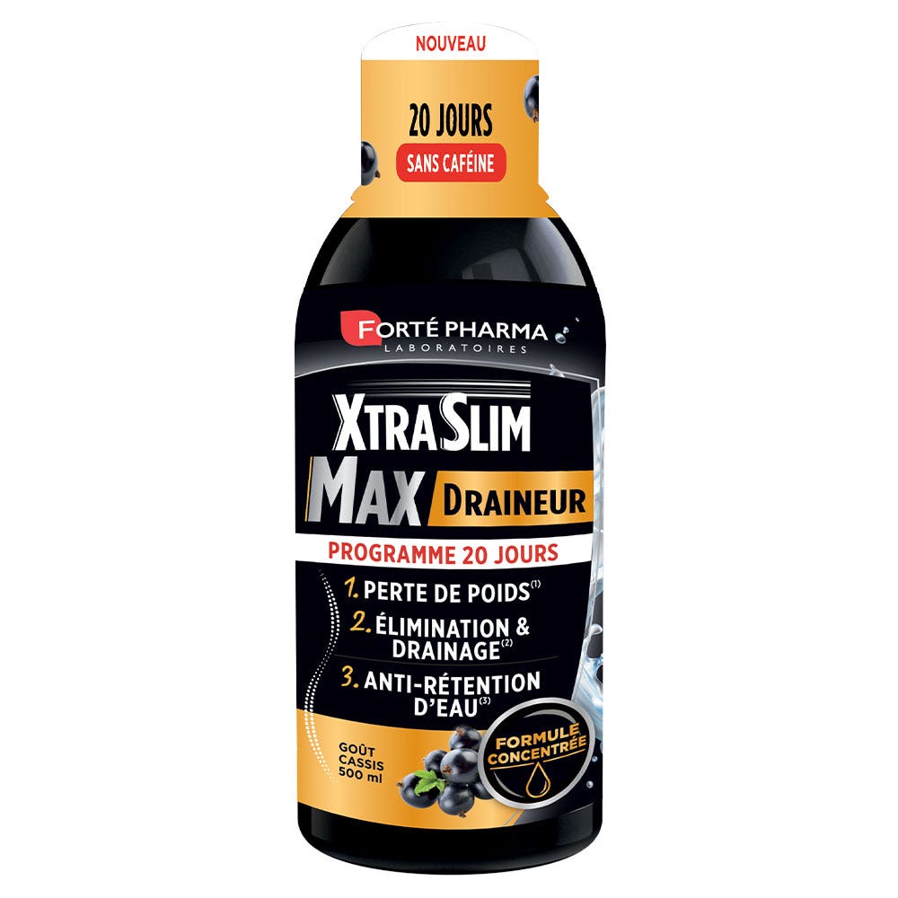 Forté Pharma XtraSlim Max Drenante potente bebible sin cafeína 500 ml