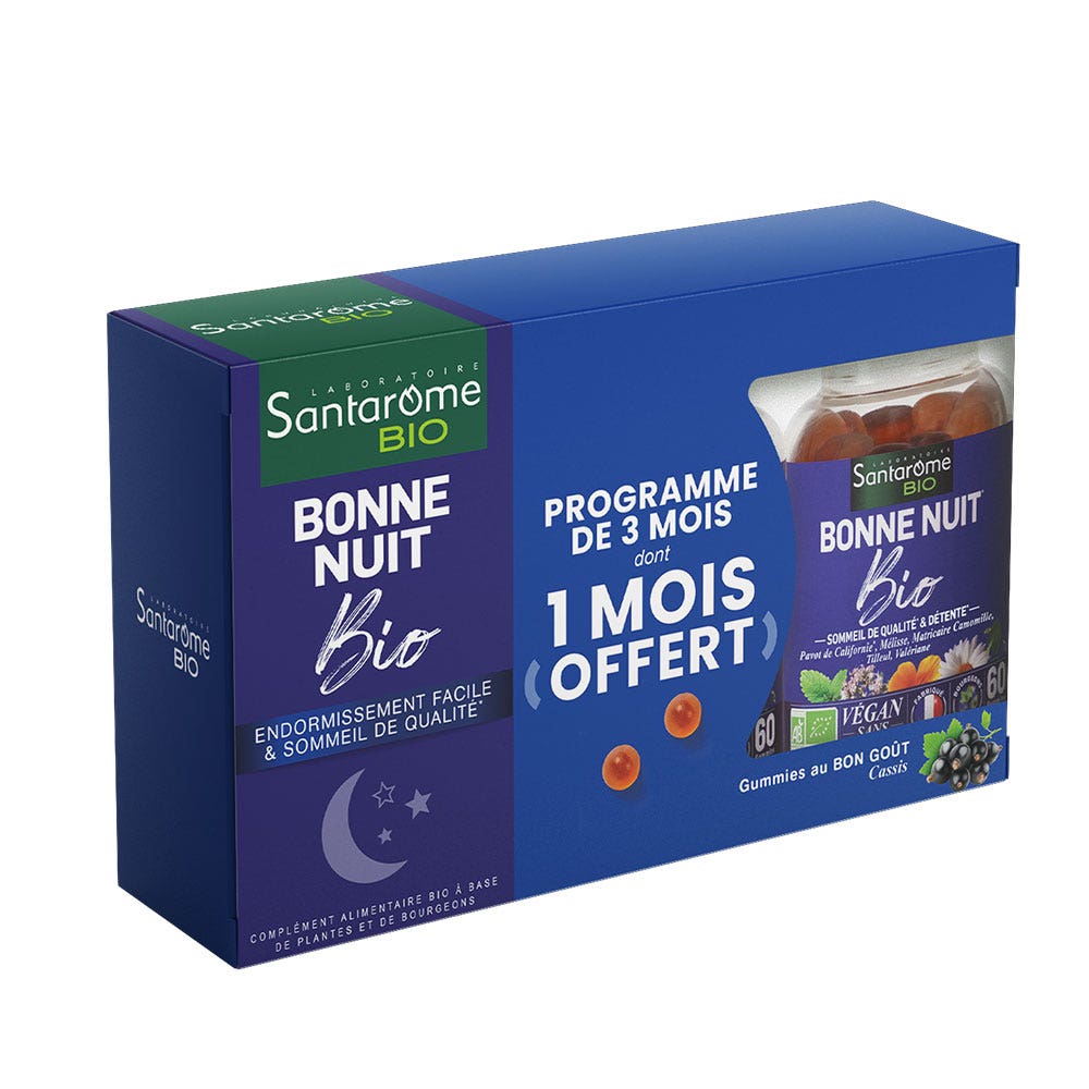Santarome Bonne Nuit Bonne Noche Biografía Goût Cassis 3x60 gominolas