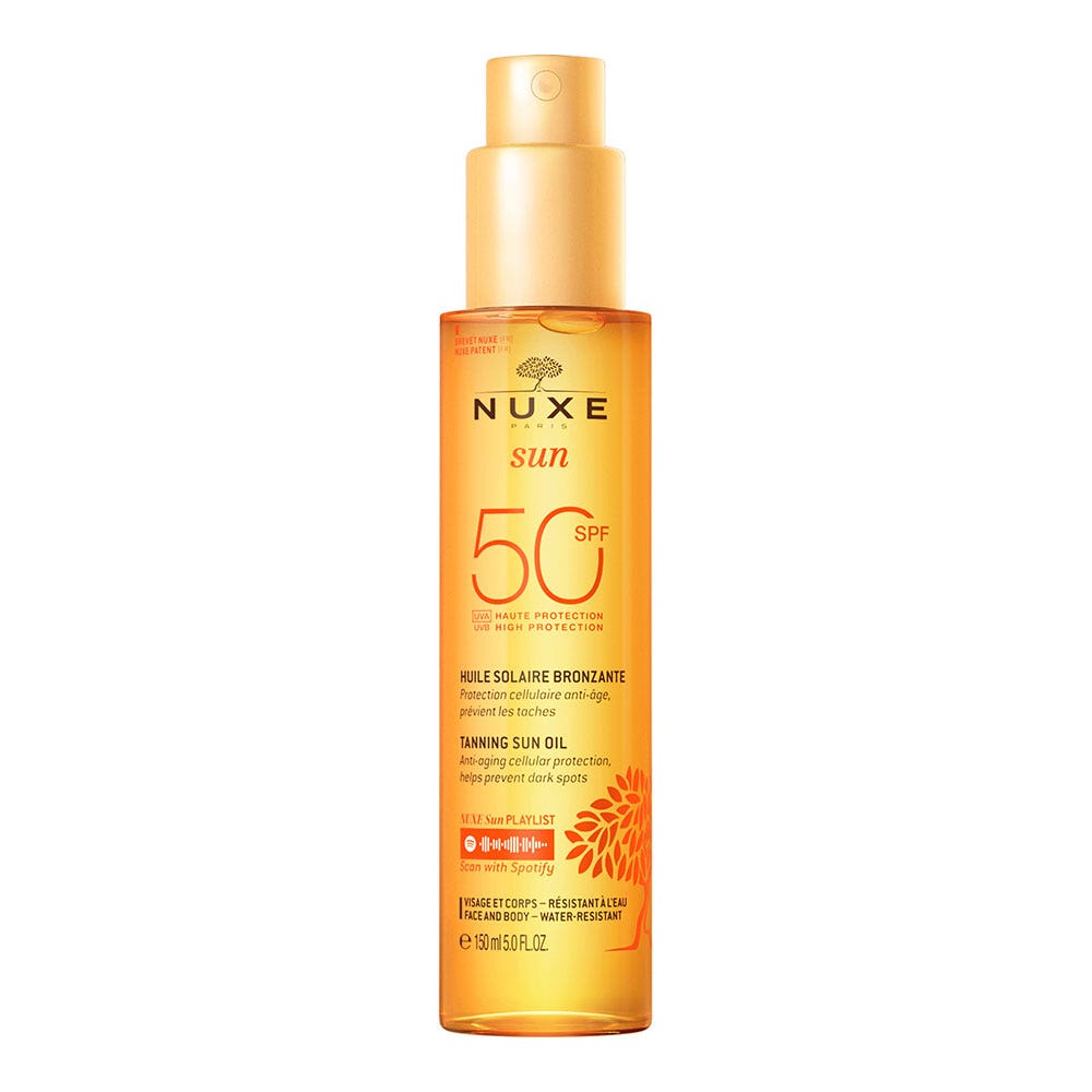 Nuxe Aceite bronceador de alta protección SPF50 150ml