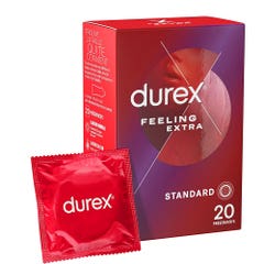 Durex Feeling Preservativos Extra Finos Y Lubricados X16 Extra x20