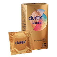 Durex Nude Préservatifs Latex - Sensation Peau contre Peau x10