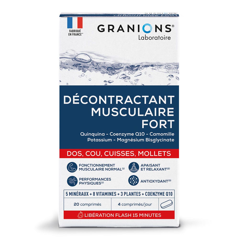 Granions Relajante muscular fuerte 20 comprimidos