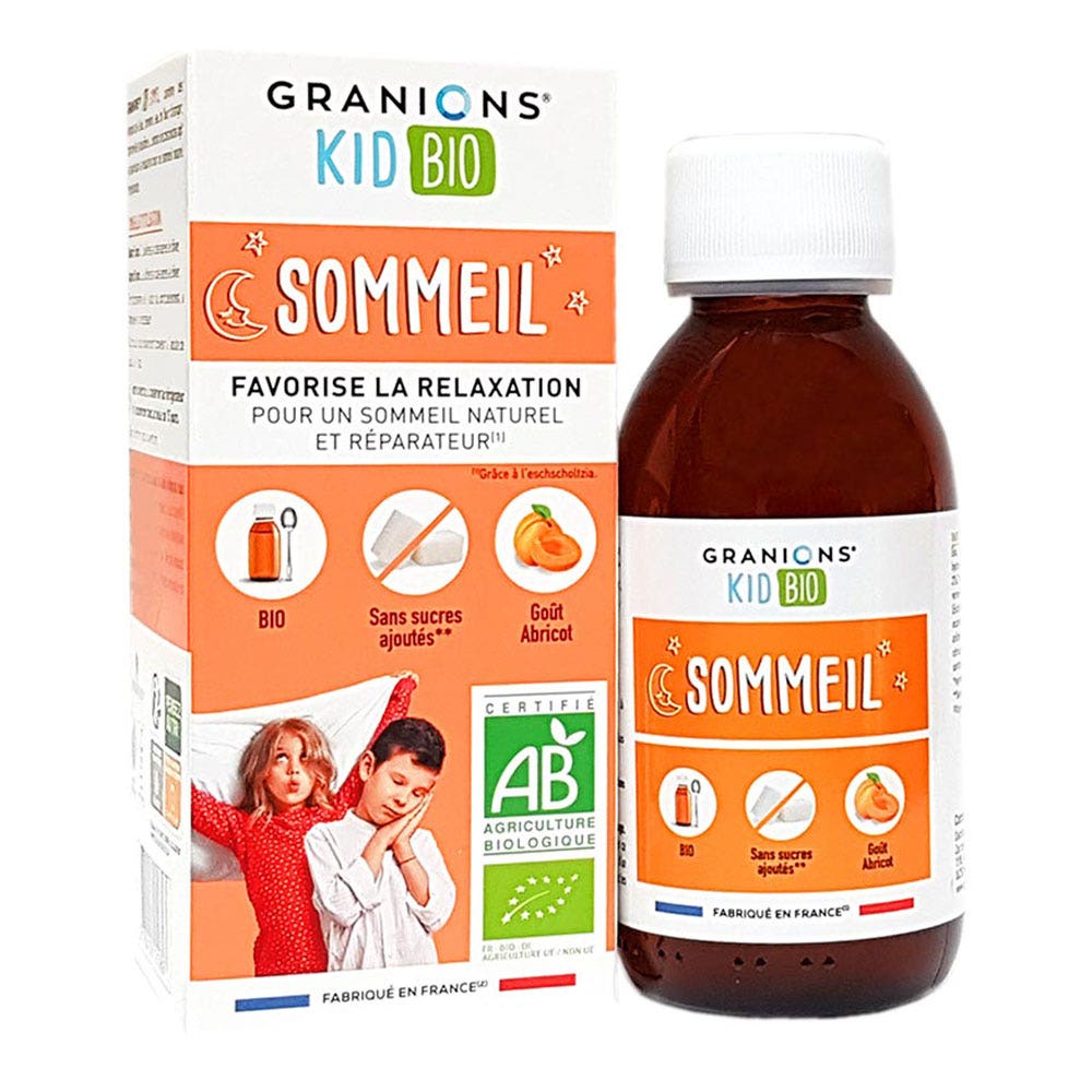 Granions Kid Jarabe ecológico de albaricoque para dormir 125 ml