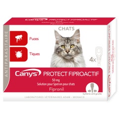 Canys Protect Fiproactif 50mg solución spot-on para gatos 4x0,50ml