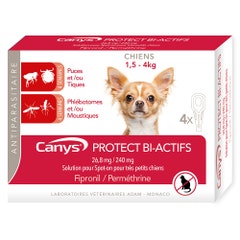 Canys Protect Actifa 26,8 mg/240 mg solución para spot-on Perro (1,5-4 kg) 4x0,44 ml