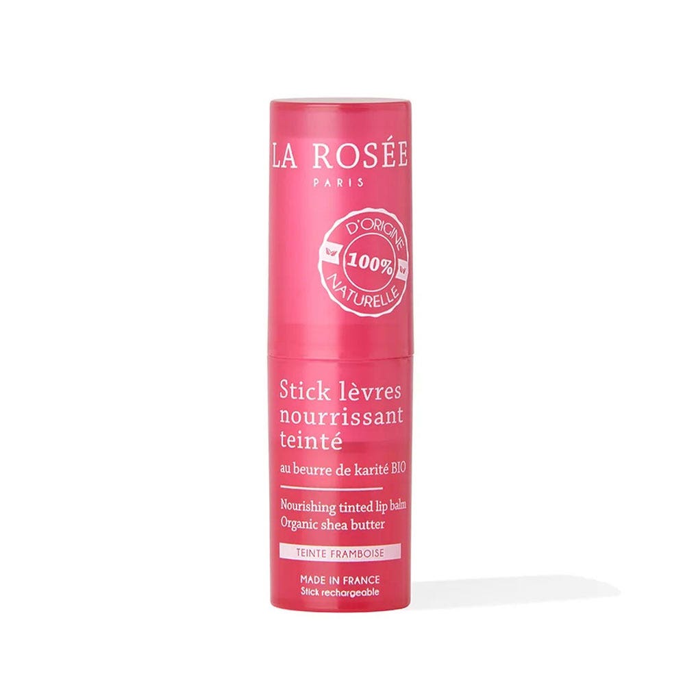 LA ROSÉE Barra de labios nutritiva rellenable con color frambuesa Con Manteca de karité ecológica 4.5g