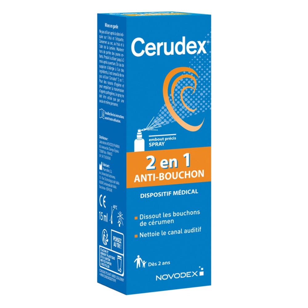 Novodex Cerudex Spray oídos 2 en 1 Cerudex 15ml