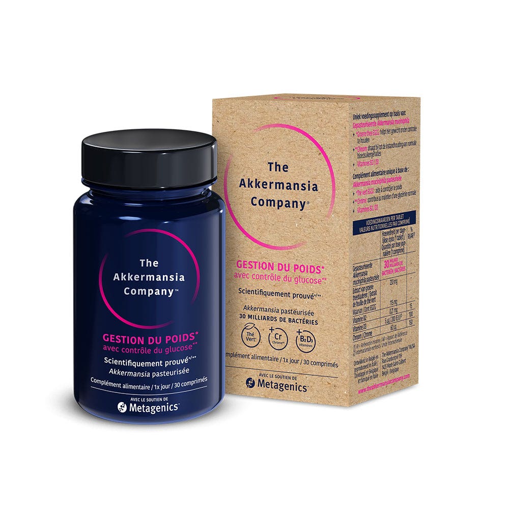 The Akkermansia Company Control de peso con control de glucosa 30 comprimidos