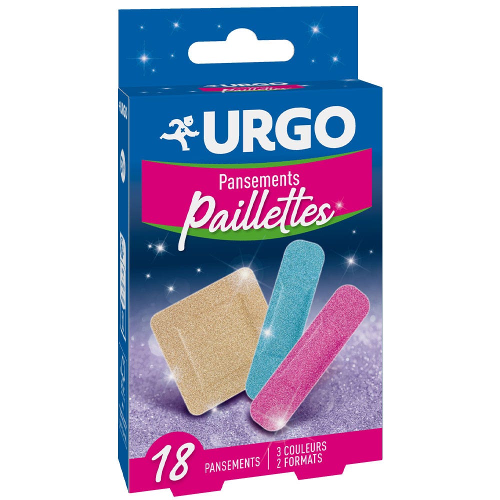 Urgo Apósitos de purpurina 2 tamaños x18