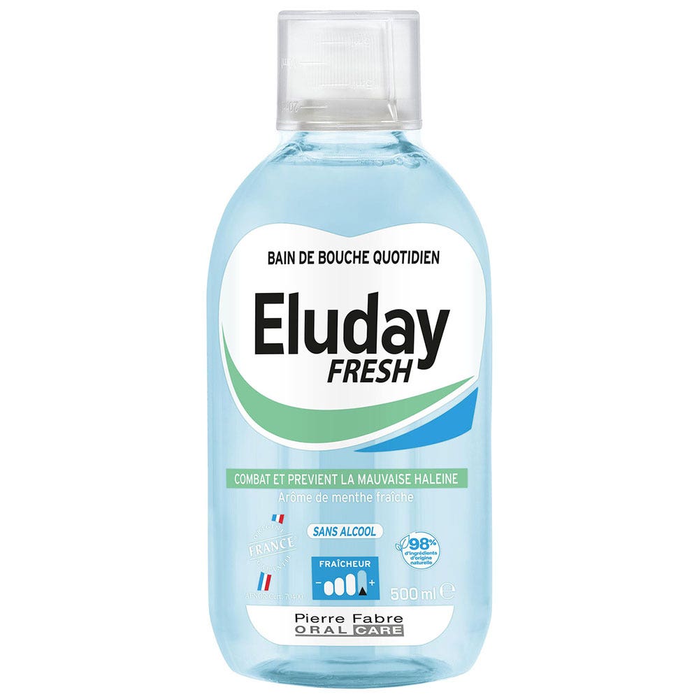 Eluday Enjuague bucal diario Fresh 500 ml