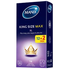 Manix King Size Preservativos máximo confort x14
