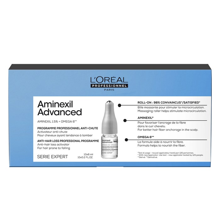 Anticaída del cabello 10x6ml Aminexil Advanced L'Oréal Professionnel
