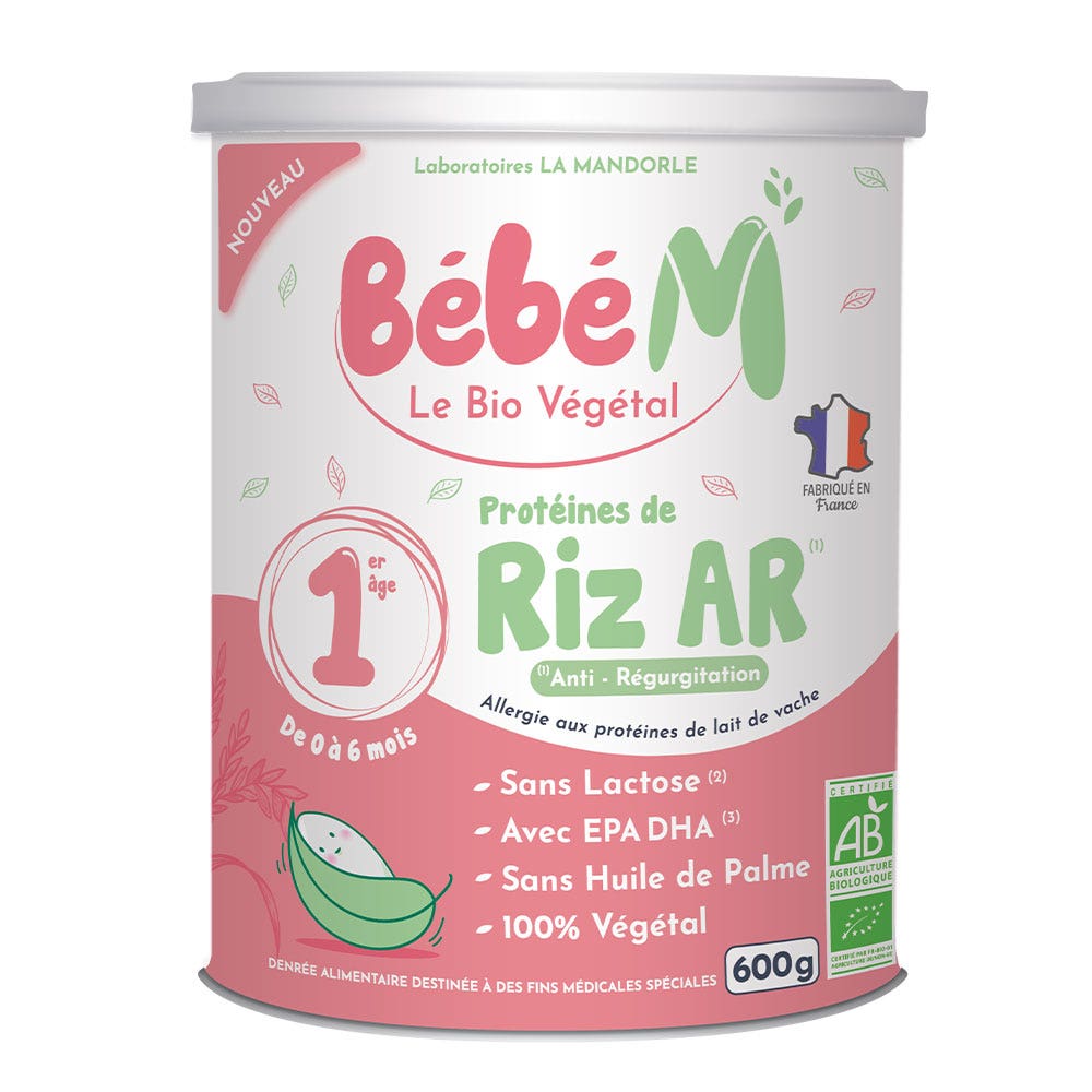 La Mandorle Bebé M Proteínas de arroz bio AR de 0 a 6 meses 600g