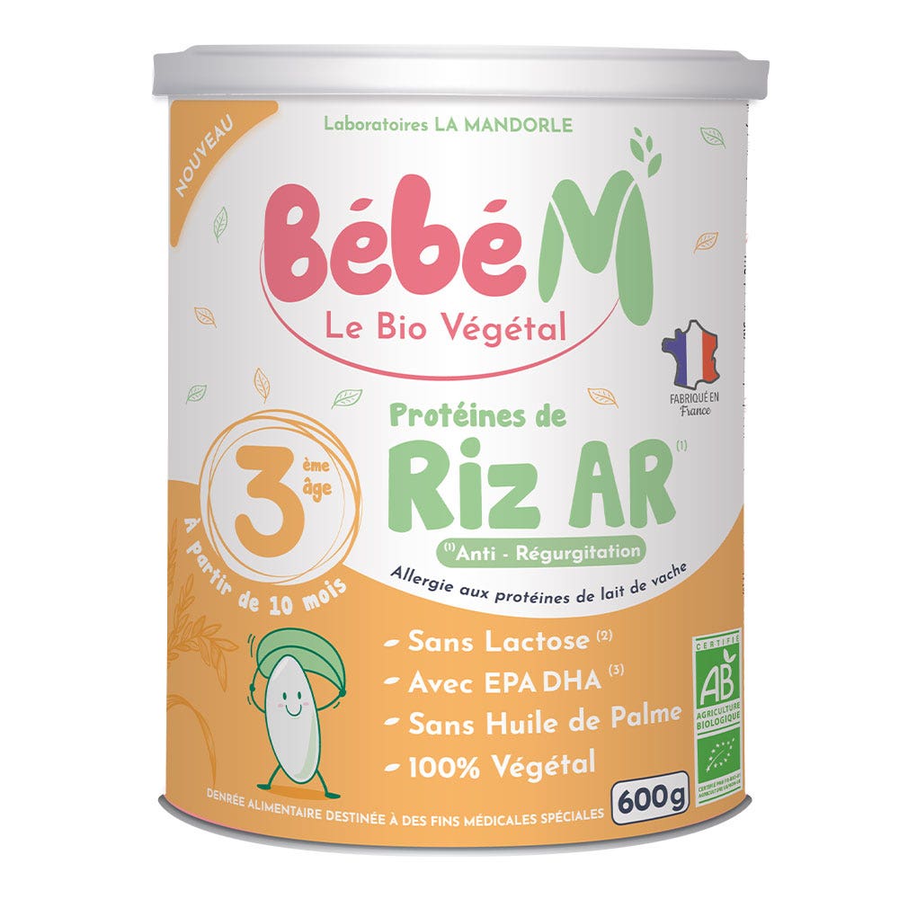 La Mandorle Bebé M Proteínas de arroz bio AR a partir de 10 meses 800g