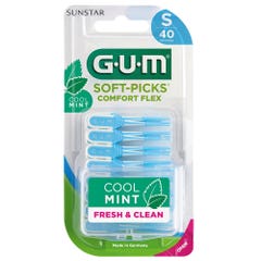 Gum Soft-Picks Palillos interdentales Comfort Flex Fresco Menta x40