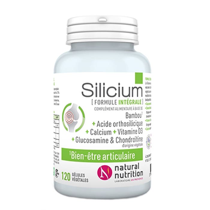 Silicium 120 cápsulas bienestar articulaciones Natural Nutrition