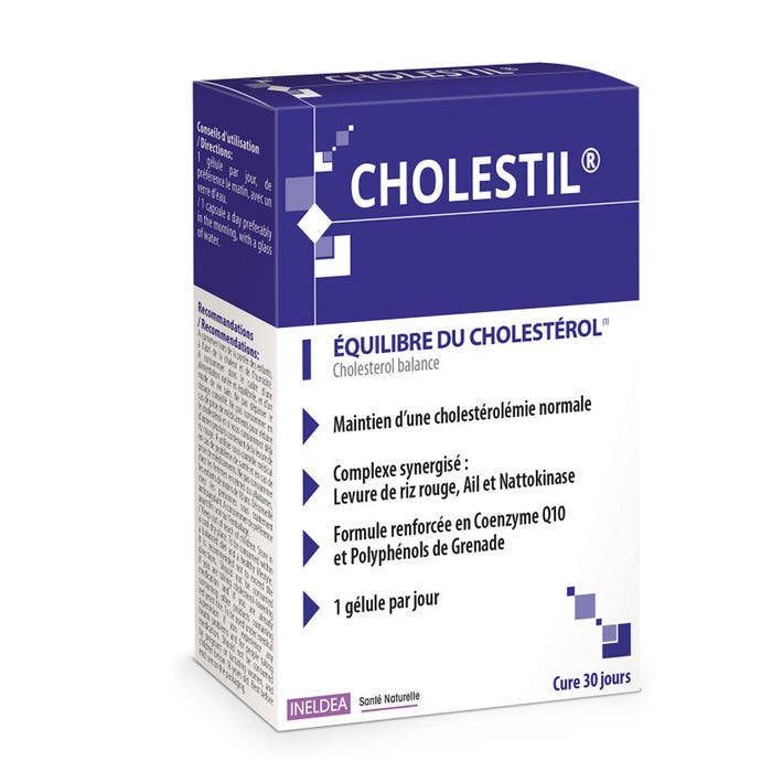 Ineldea Santé Naturelle Cholestil Equilibrio del colesterol 30 cápsulas