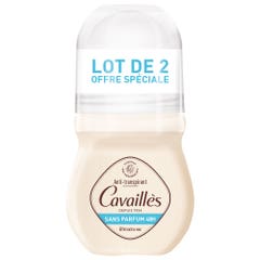 Rogé Cavaillès Absorb + Desodorante Roll-on Absorb+ Antitranspiracion Sin Perfume 48h 2x50ml