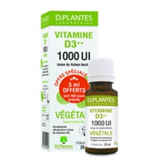 D. Plantes Vitamina D3 Vegetal 1000ui Cuentagotas 15ml+5ml gratis