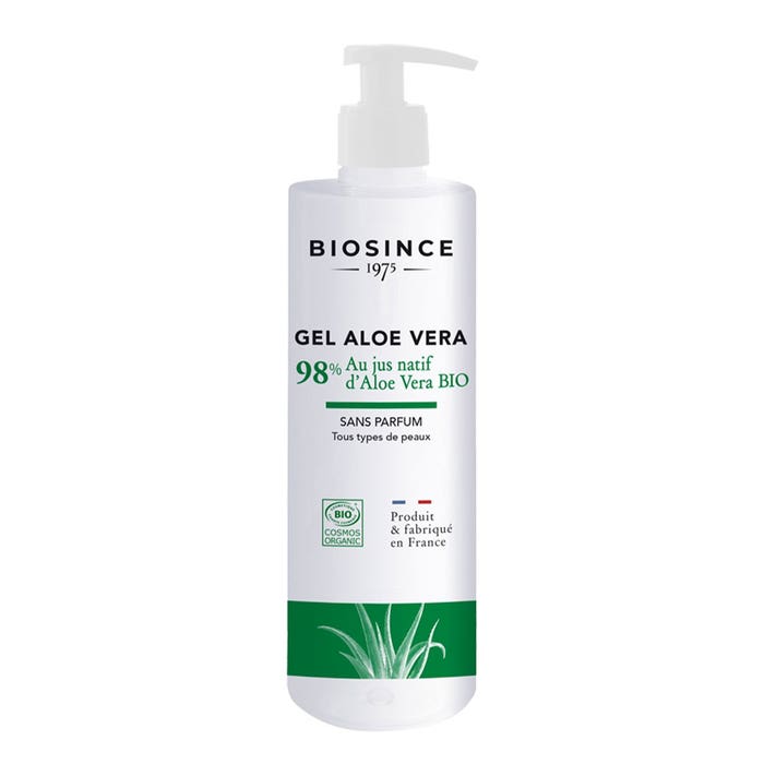 Gel de Aloe Vera Bio 500 ml Sin perfume Todo tipo de pieles Bio Since 1975