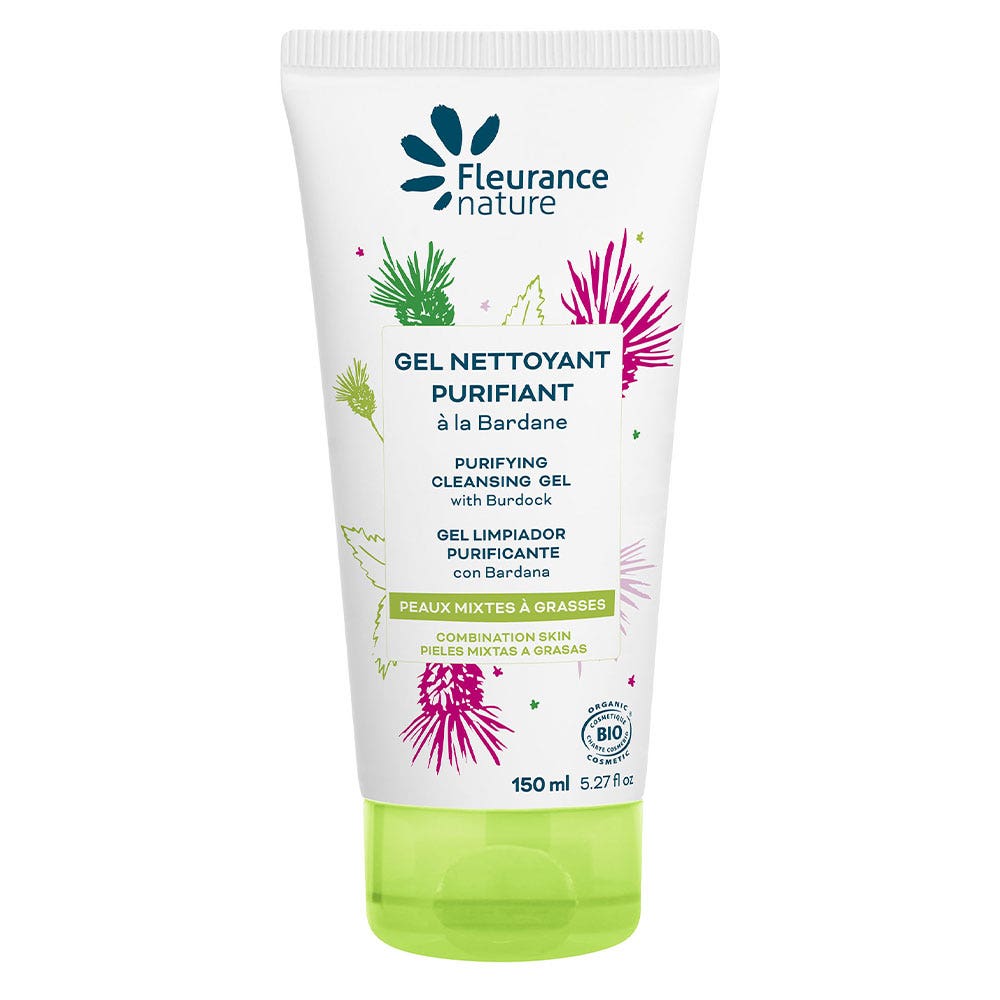 Fleurance Nature Gel Limpiador Purificante de Bardana Bio 150 ml
