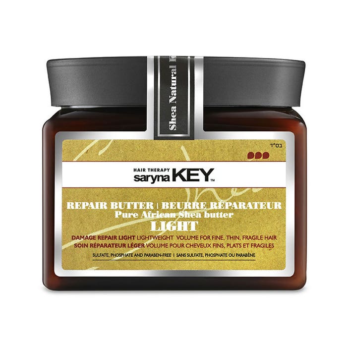 Bálsamo Reparador Ligero Light Manteca de Karité Puro de África 300ml Damage Repair Saryna Key